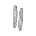 Susan Smith Legacy collection, pave set diamond hoop earrings