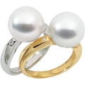 Ring with South Sea Cultured Pearl and Diamond accents