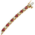 Ruby and Diamond Bracelet