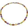 Multi-Colored Gemstone Necklace