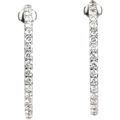 Diamond Hoop Earrings