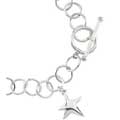 Sterling Silver Halo Bracelet with Christmas Star