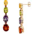 Gemstone Drop Earrings