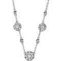 White Gold Christmas Floret Neclace with Diamonds