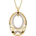 Yellow Gold Free and Lovely Hearts Necklace