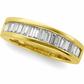 Channel Set Baguette Diamond Anniversary Band