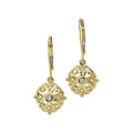 Lever Back Earrings with Diamond Accents