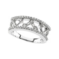 Baguette and Round Diamond Anniversary Band