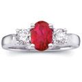 Our Exclusive Platinum Ruby and Diamond Ring