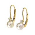 Leverback Pearl Earrings 